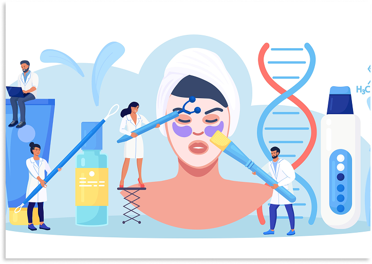Dermatology & Cosmetology Illustration
